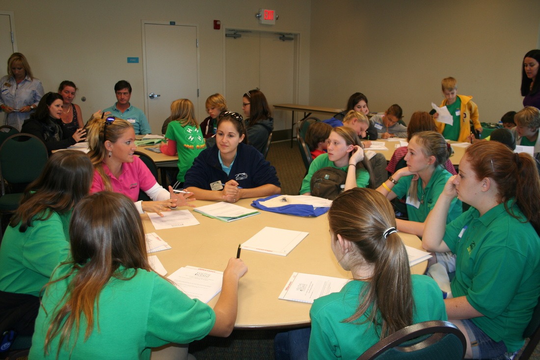 Young people discuss conservation strategies at the Youth Ocean Conservation Summit at Mote Marine Laboratory